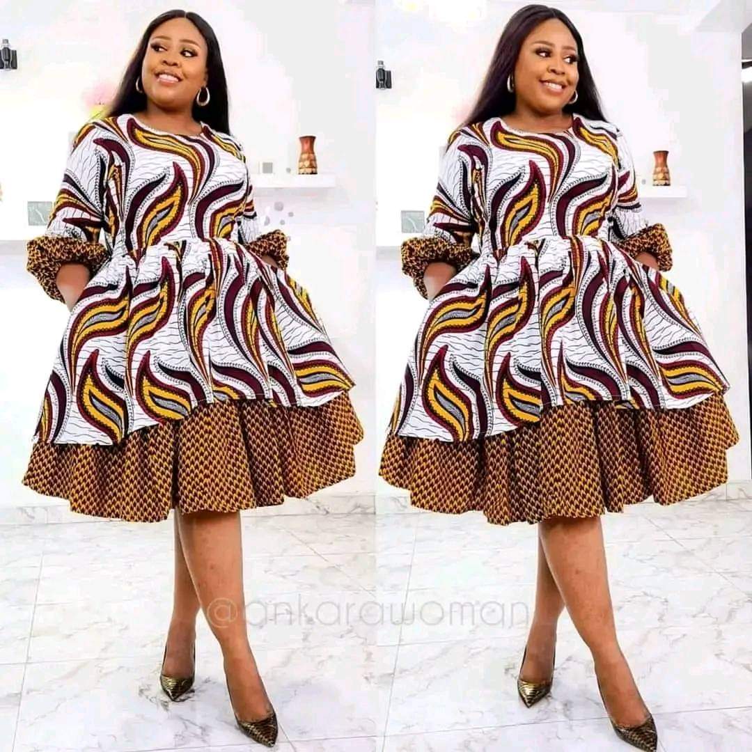 short ankara dresses Women Ankara Short Dress – TJ African Print Dresses