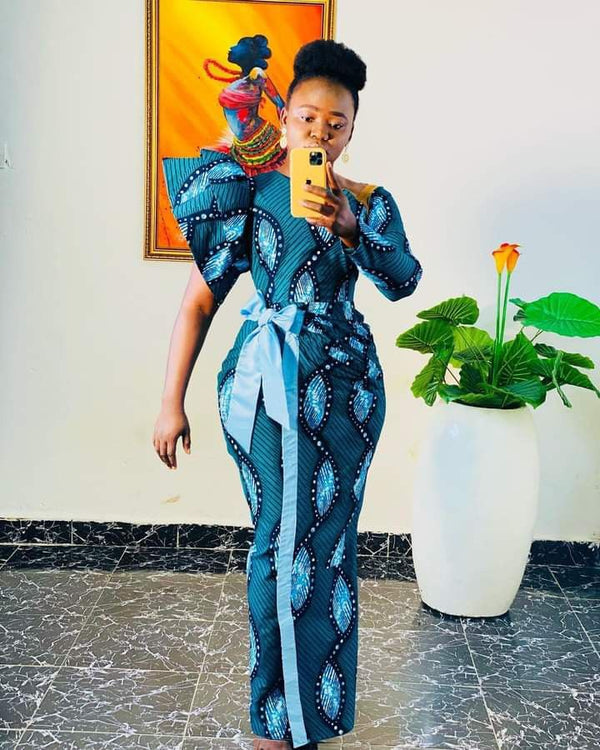 African print dress