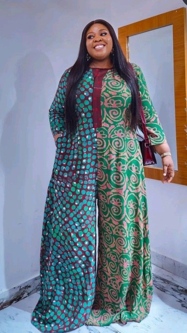 African Print Women Boho Jumpsuit