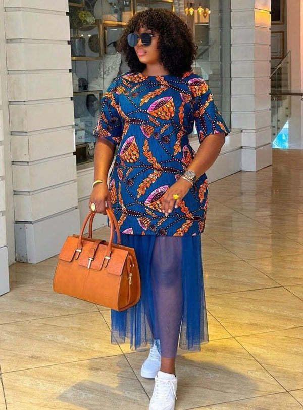 African print dress