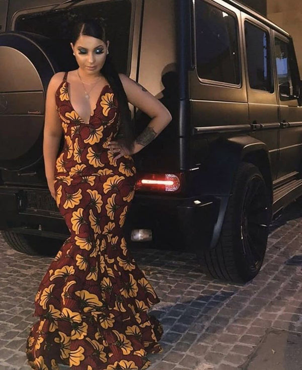 Ankara mermaid dress