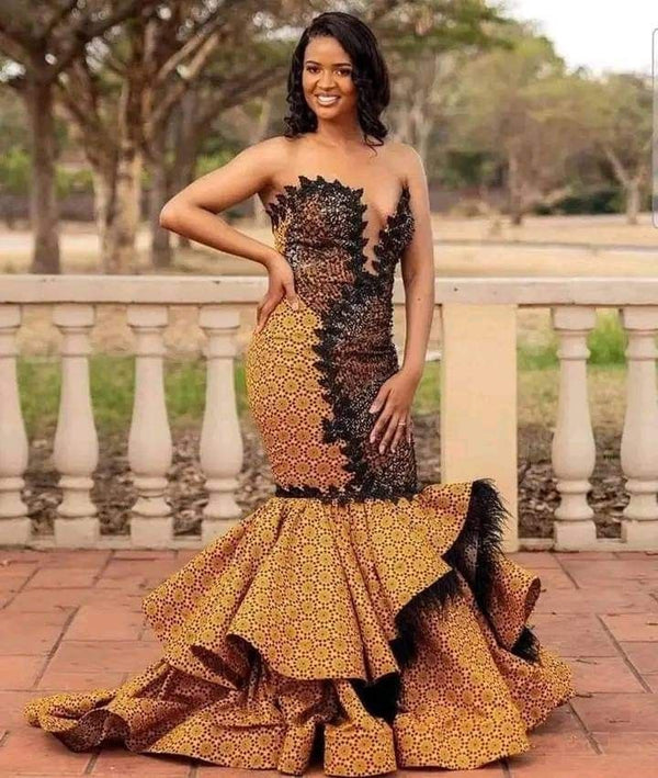 Ankara mermaid dress