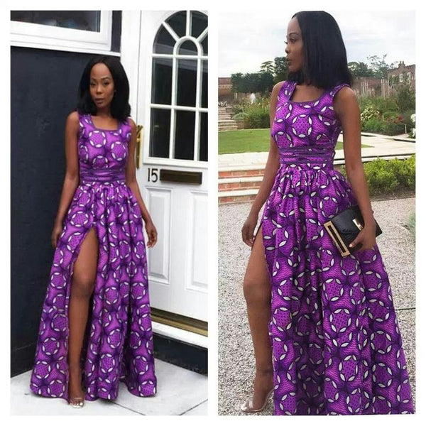 Africa Print Ankara Maxi Dress