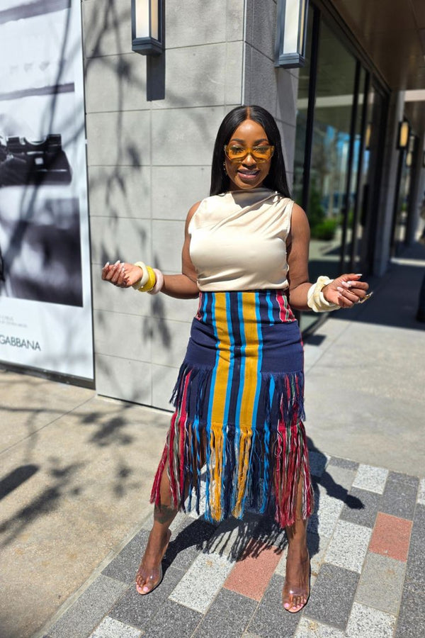 Women Aso Oke Skirt