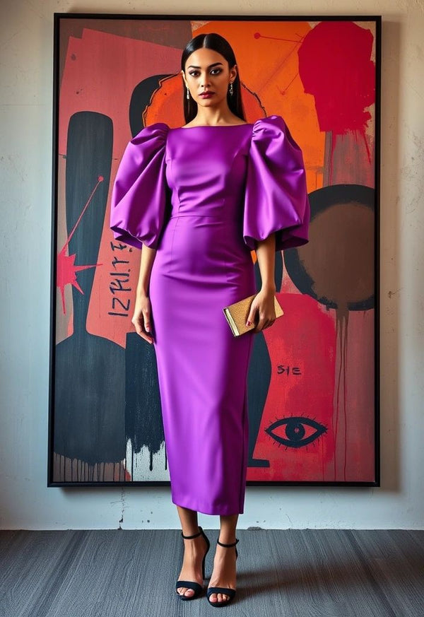 Purple party Dress