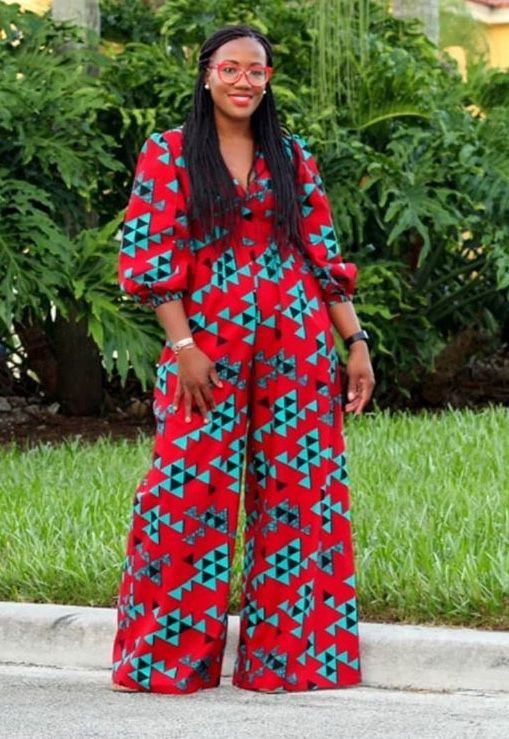 African Print women Jumpsuit