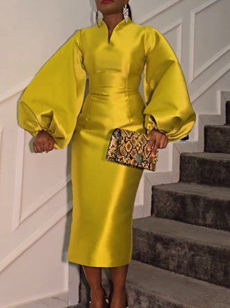 Yellow party Dress