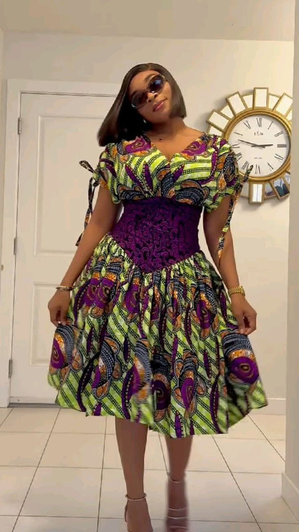 Women Ankara party Dress