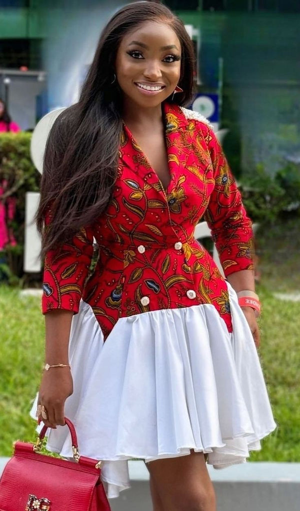 Women Ankara Short Dress