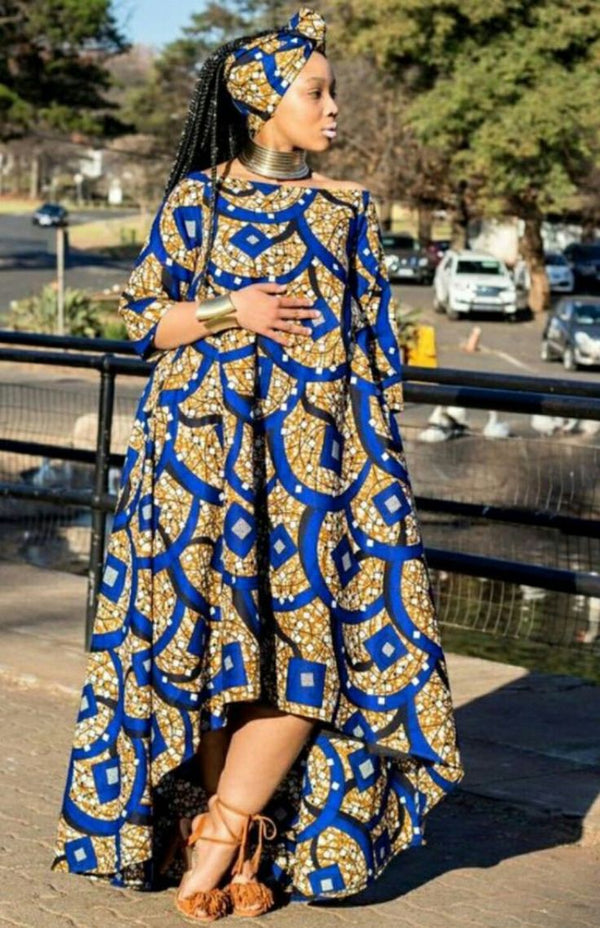 Africa Print Ankara Maxi Dress