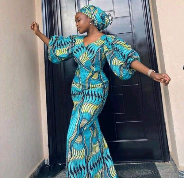 Africa Print Ankara Maxi Dress