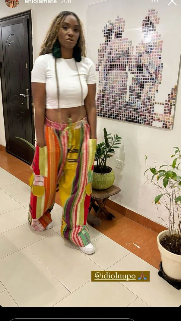 Women Aso oke Palazzo Pant