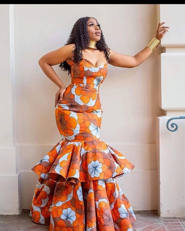 Ankara mermaid dress