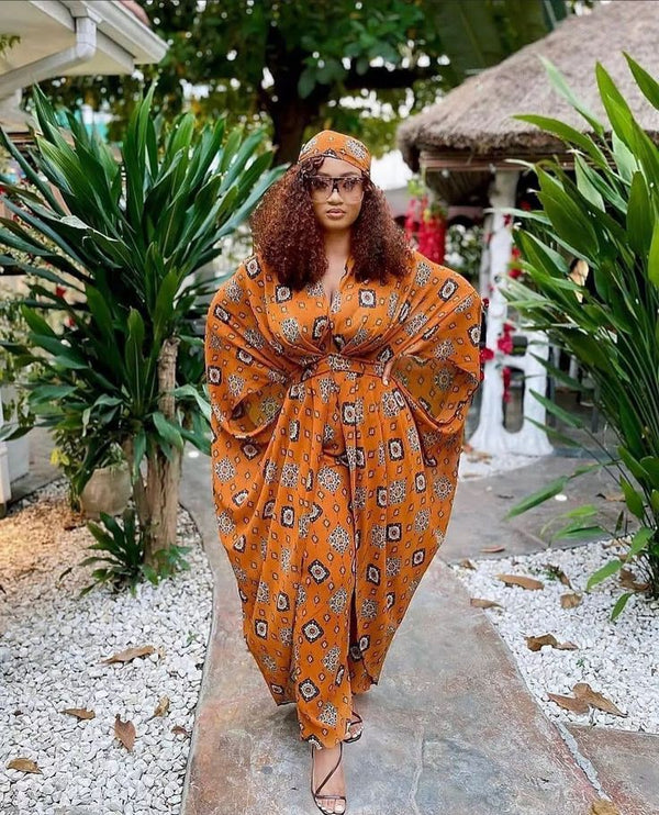 African Print Women Boho Jumpsuit