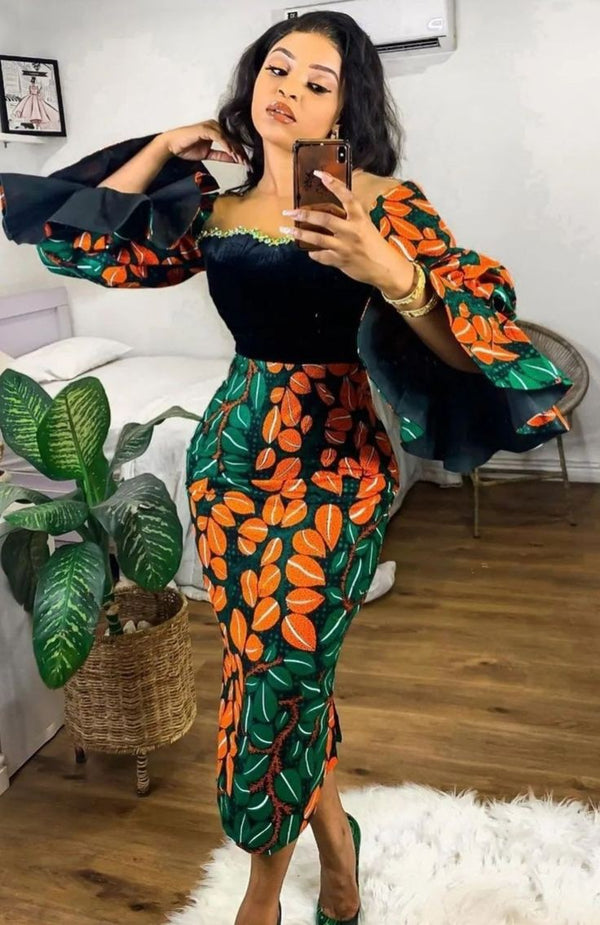 Women Ankara party Dress