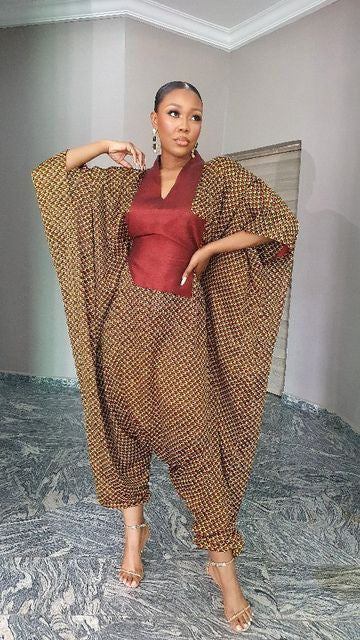 African Print Women Boho Jumpsuit