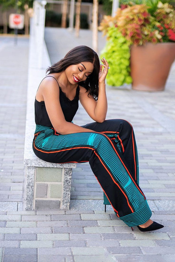 Women Aso oke Palazzo Pant
