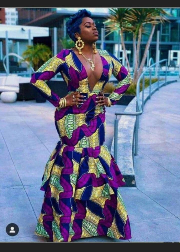 Ankara mermaid dress