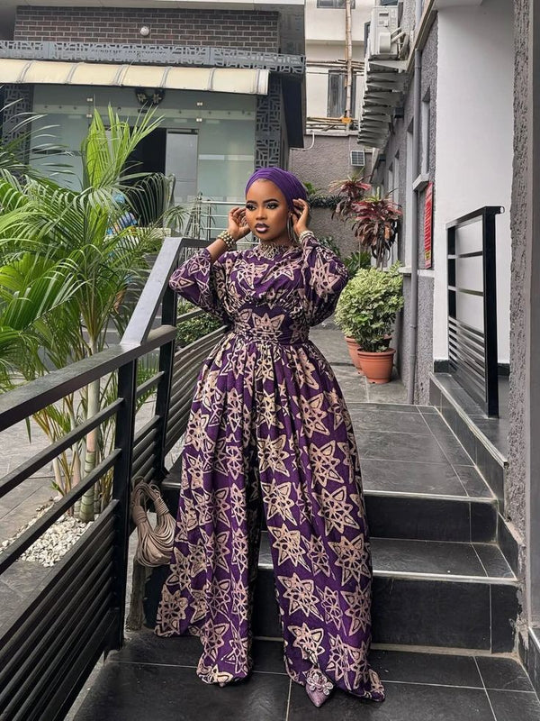 African Print Women Boho Jumpsuit