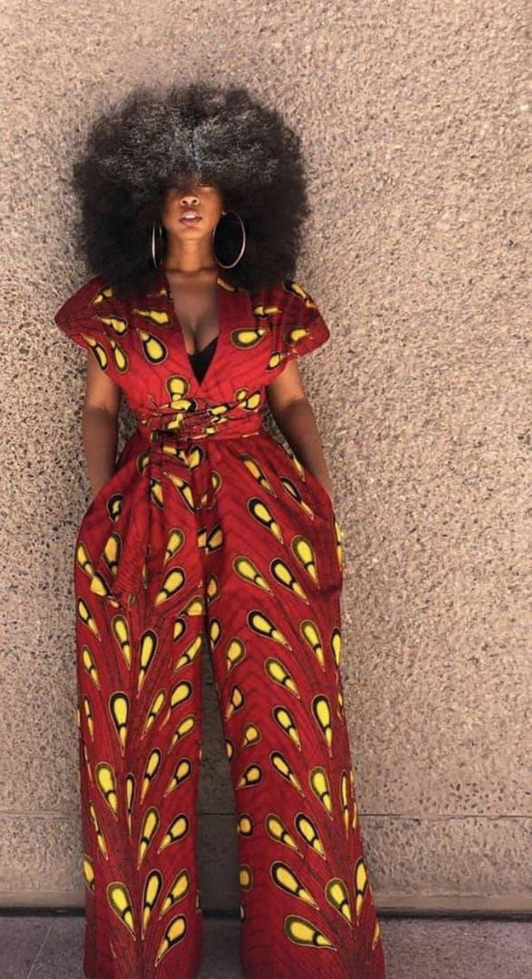 African Print women Jumpsuit