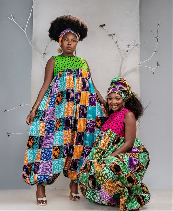 African Print Women Boho Jumpsuit