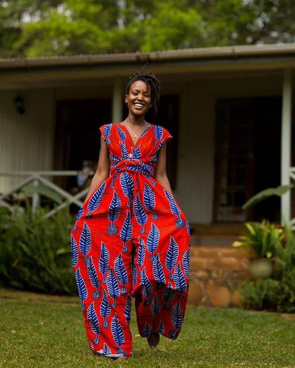 African Print women Jumpsuit