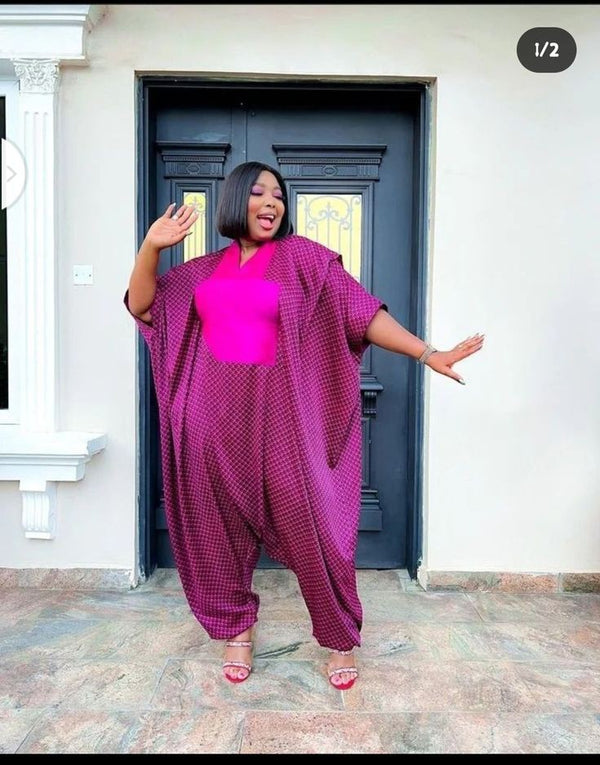 African Print Women Boho Jumpsuit