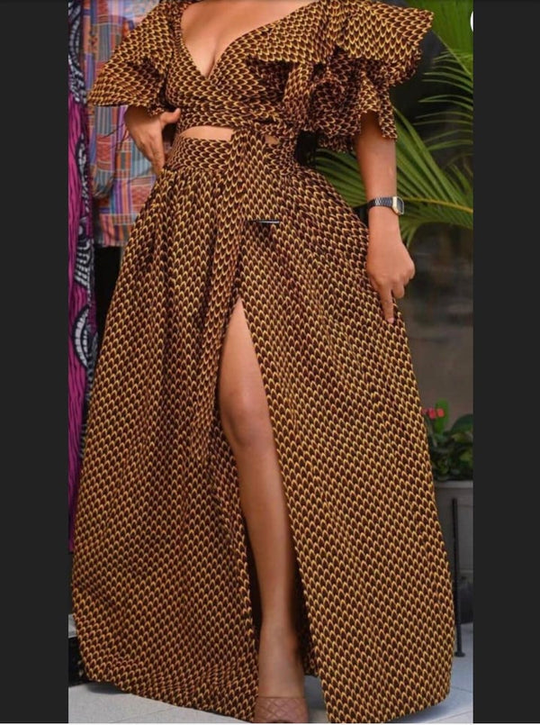 Africa Print Ankara Maxi Dress