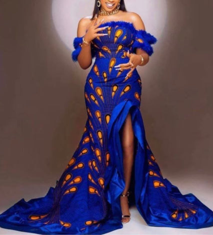 African Bridal Ankara Dress