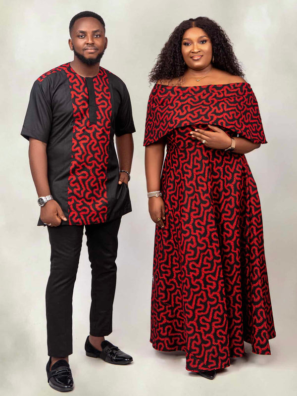 African Print Ankara Couple Matching Outfit