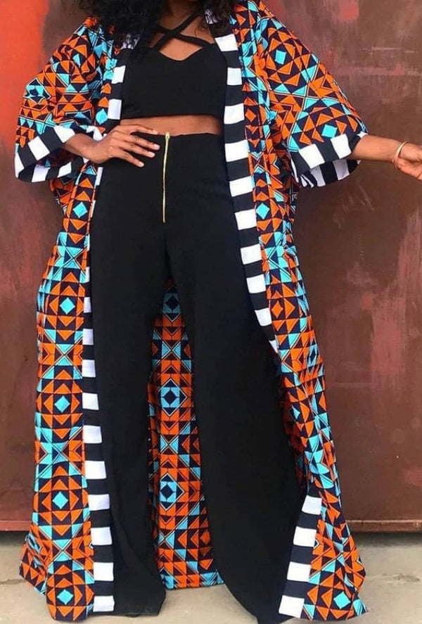 African Print Ankara Kimono