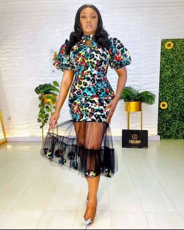 Women Ankara Short Dress