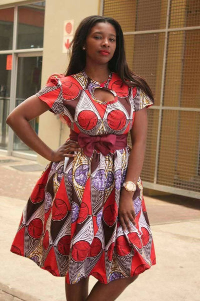 ankara dress Women Ankara Short Dress – TJ African Print Dresses