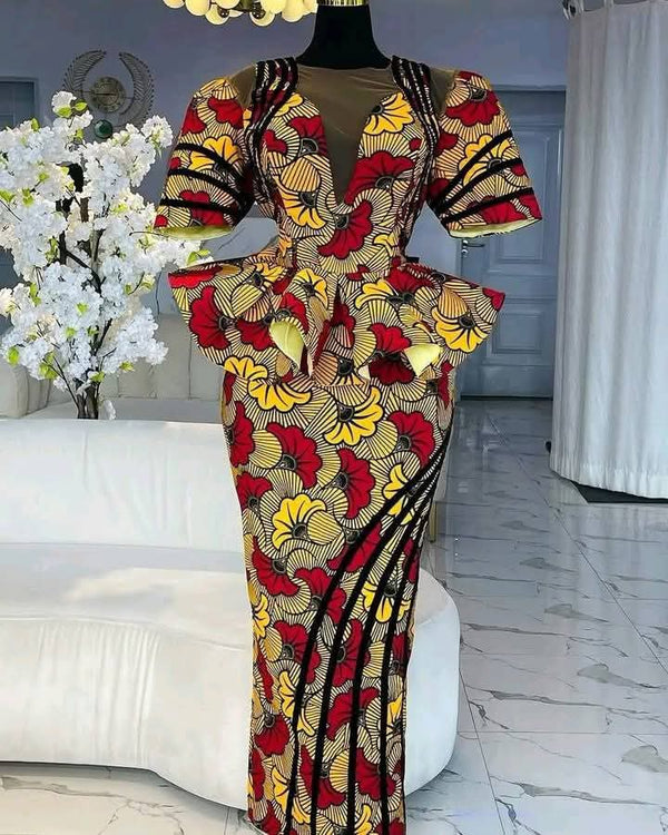 African Print skirt and blouse