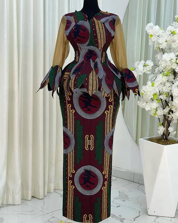 African Print skirt and blouse