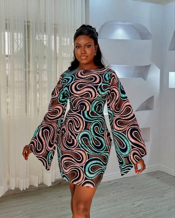 Women Ankara Short Dress