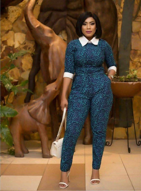 African Print women Jumpsuit