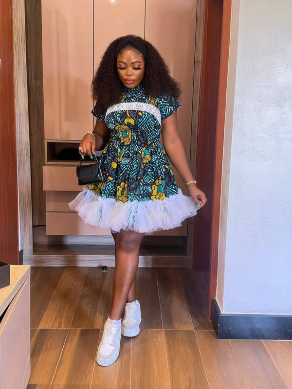 Women Ankara Short Dress