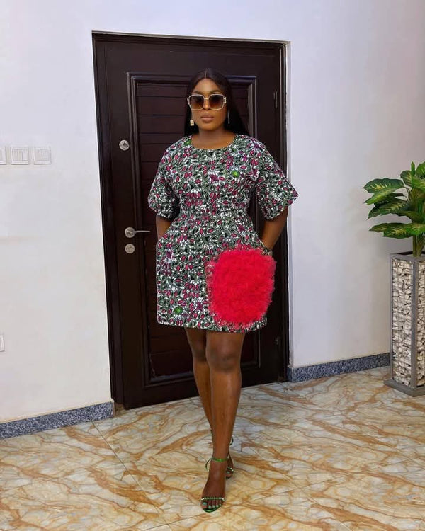 Women Ankara Short Dress