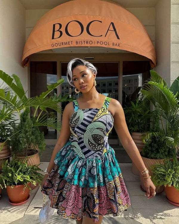 Women Ankara Short Dress