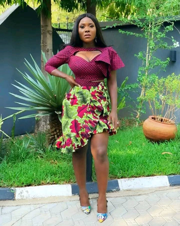 Women's Ankara Skirt and Top