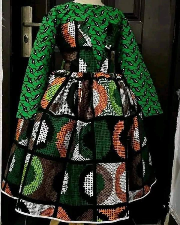 Kids TJ African Print Dresses Kids TJ African Print Dresses