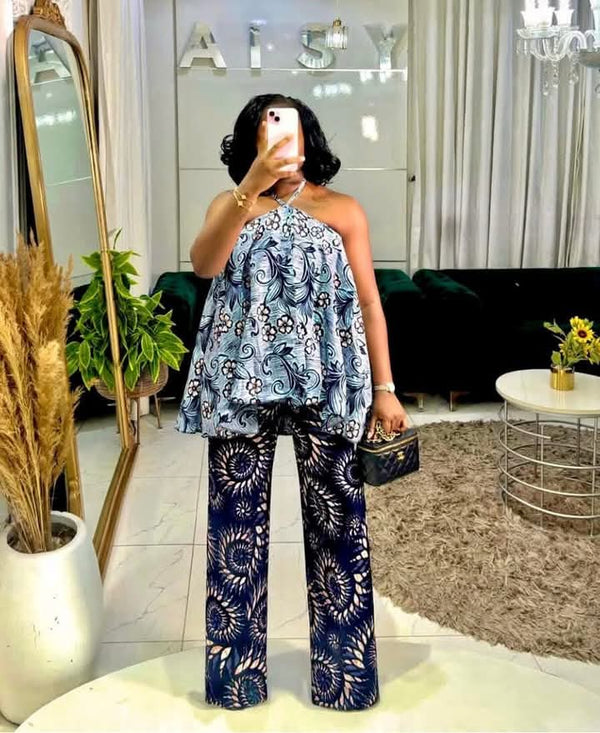 Ankara Women Palazzo Pant and Top
