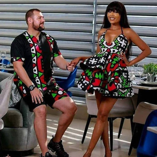 African Print Ankara Couple Summer Matching Outfit