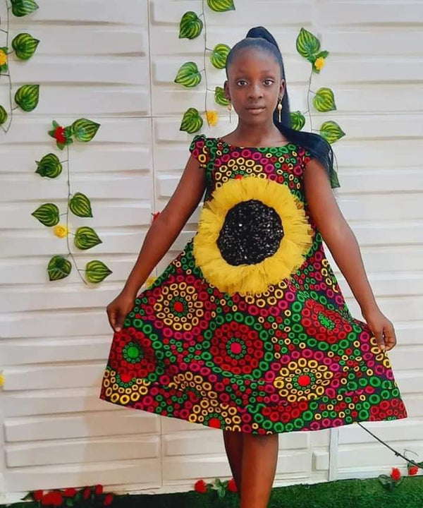 African print dress for girls