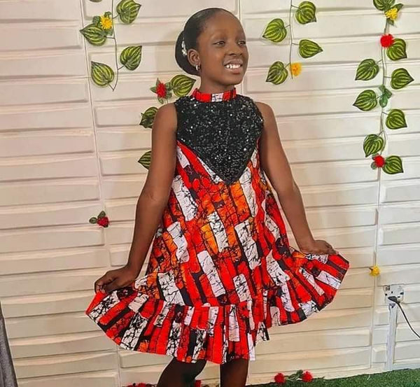 African print dress for girls