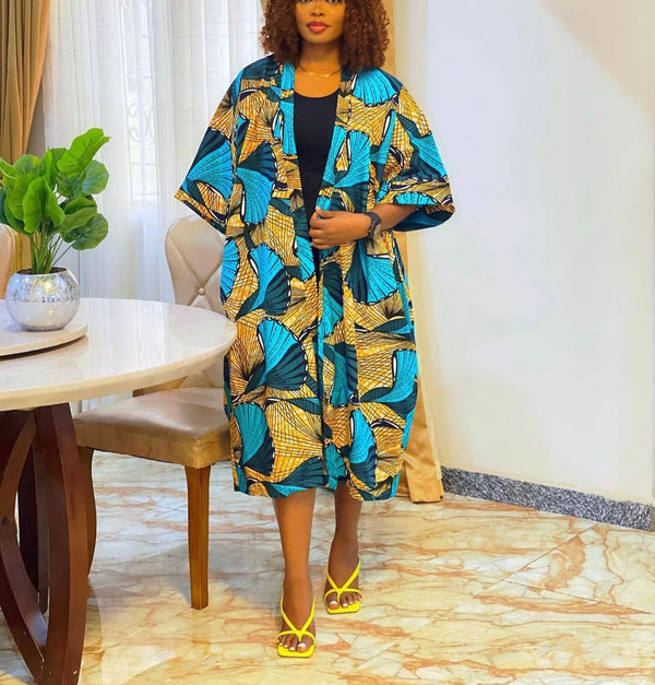 African Print Kimono