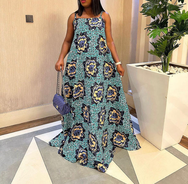 Women Ankara Flare Dress