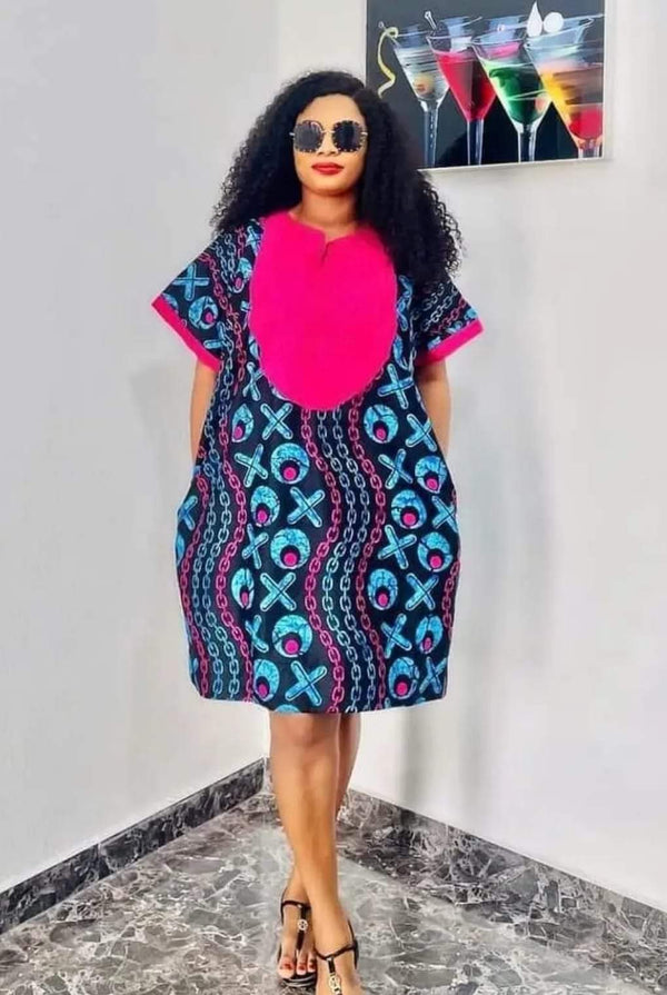 Women African Print Ankara Dress