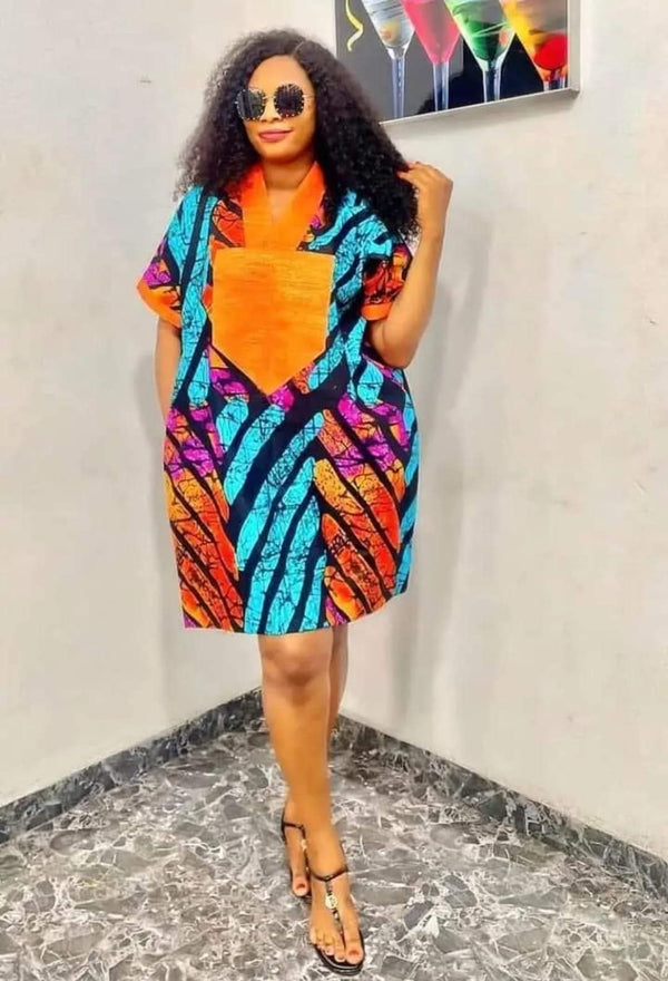 Women African Print Ankara Dress